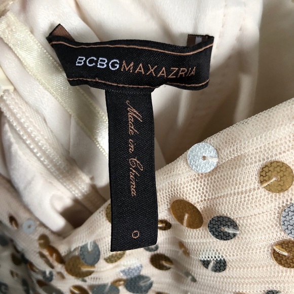 BCBGMaxazria Womens VANILLA STRAPLESS TULLE Mini DRESS Size 0 - Picture 6 of 10